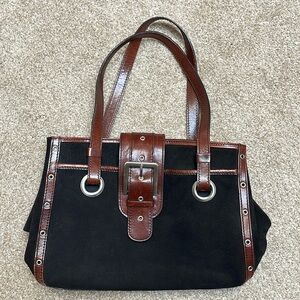 Vintage Hype Suede Shoulder Bag